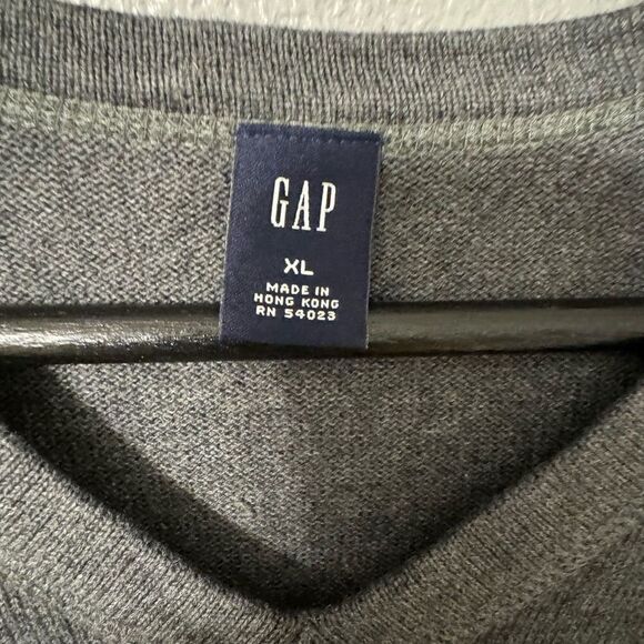 Vintage Gap Men’s Grey Cotton/Wool Sweater Size XL - Picture 2 of 4